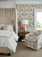 F914609 Lotus Apricot Fabric by Thibaut