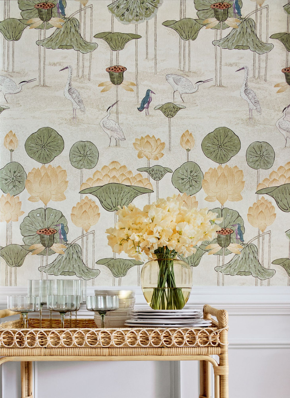T14634 Malea Gold Wallpaper by Thibaut