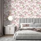 BMHD002/03B Feather Palm Heart Deco Rose Wallpaper by Brand McKenzie