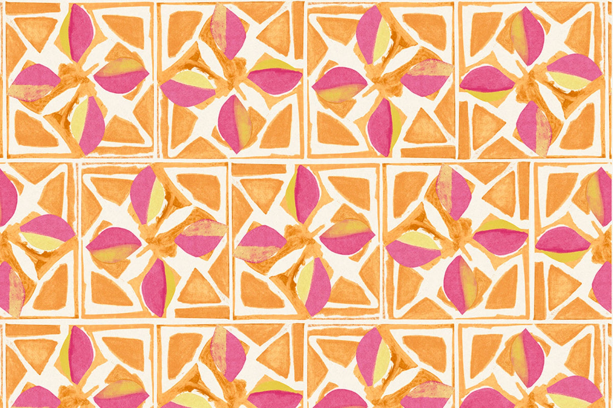 Fiori Fuchsia Wallpaper by Christopher Farr Cloth