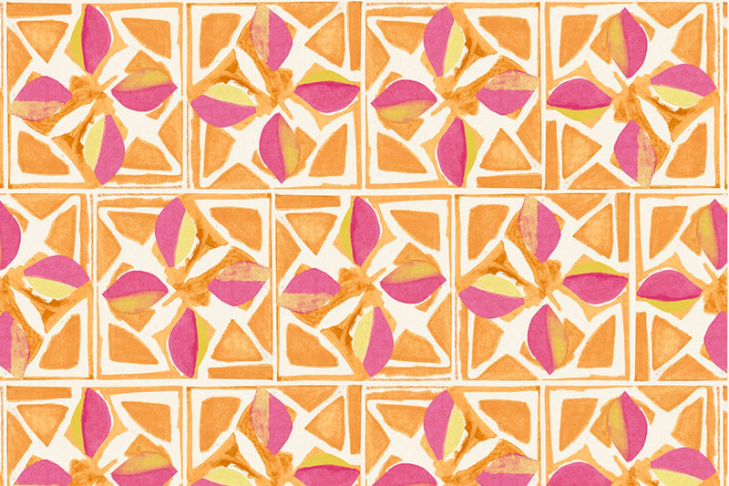 Fiori Fuchsia Wallpaper by Christopher Farr Cloth