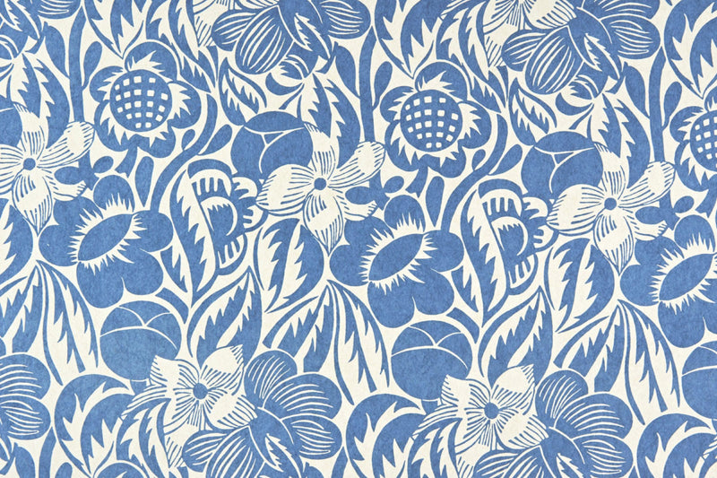 Fleurs Etoilees Cobalt Wallpaper by Christopher Farr Cloth