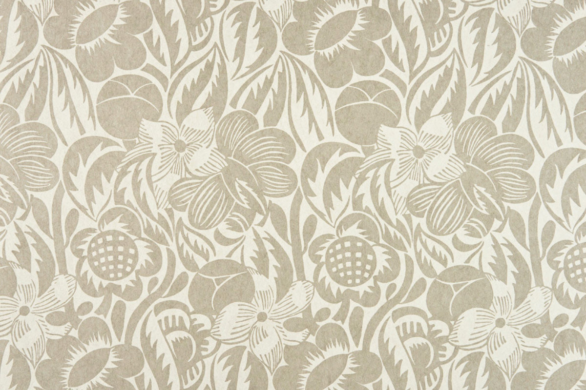 Fleurs Etoilees Slate Wallpaper by Christopher Farr Cloth