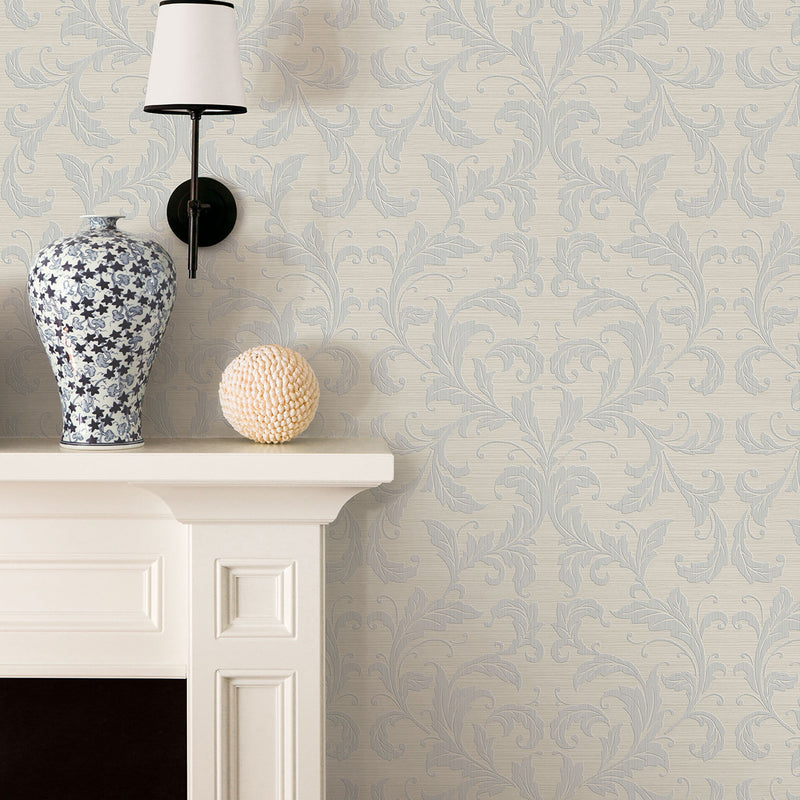 G34112 Linear Damask Nordic Elements Wallpaper by Galerie