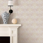 G34131 Woven Damask Floral Trail Nordic Elements Wallpaper by Galerie