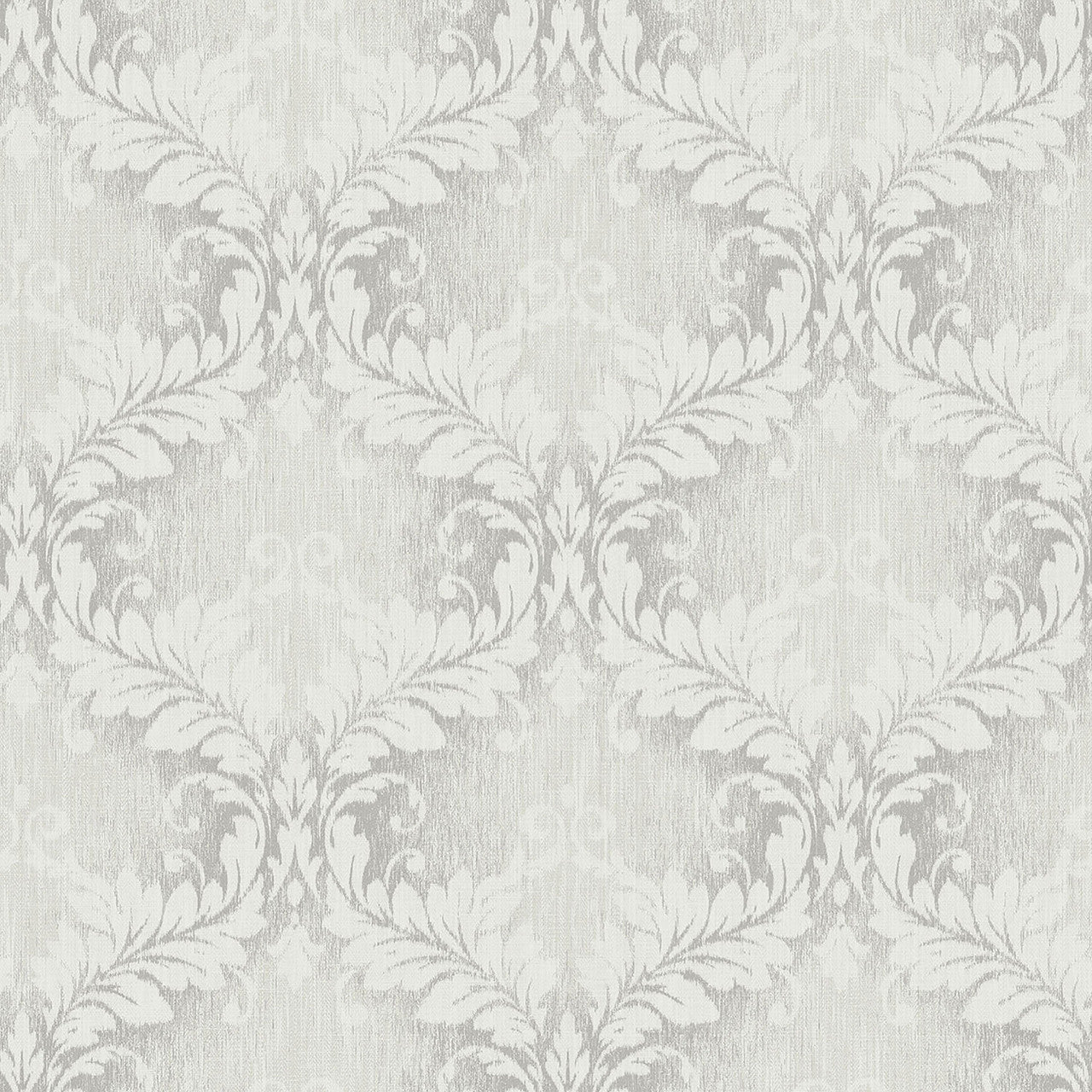 G34133 Woven Damask Floral Trail Nordic Elements Wallpaper by Galerie