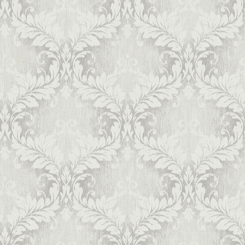 G34133 Woven Damask Floral Trail Nordic Elements Wallpaper by Galerie