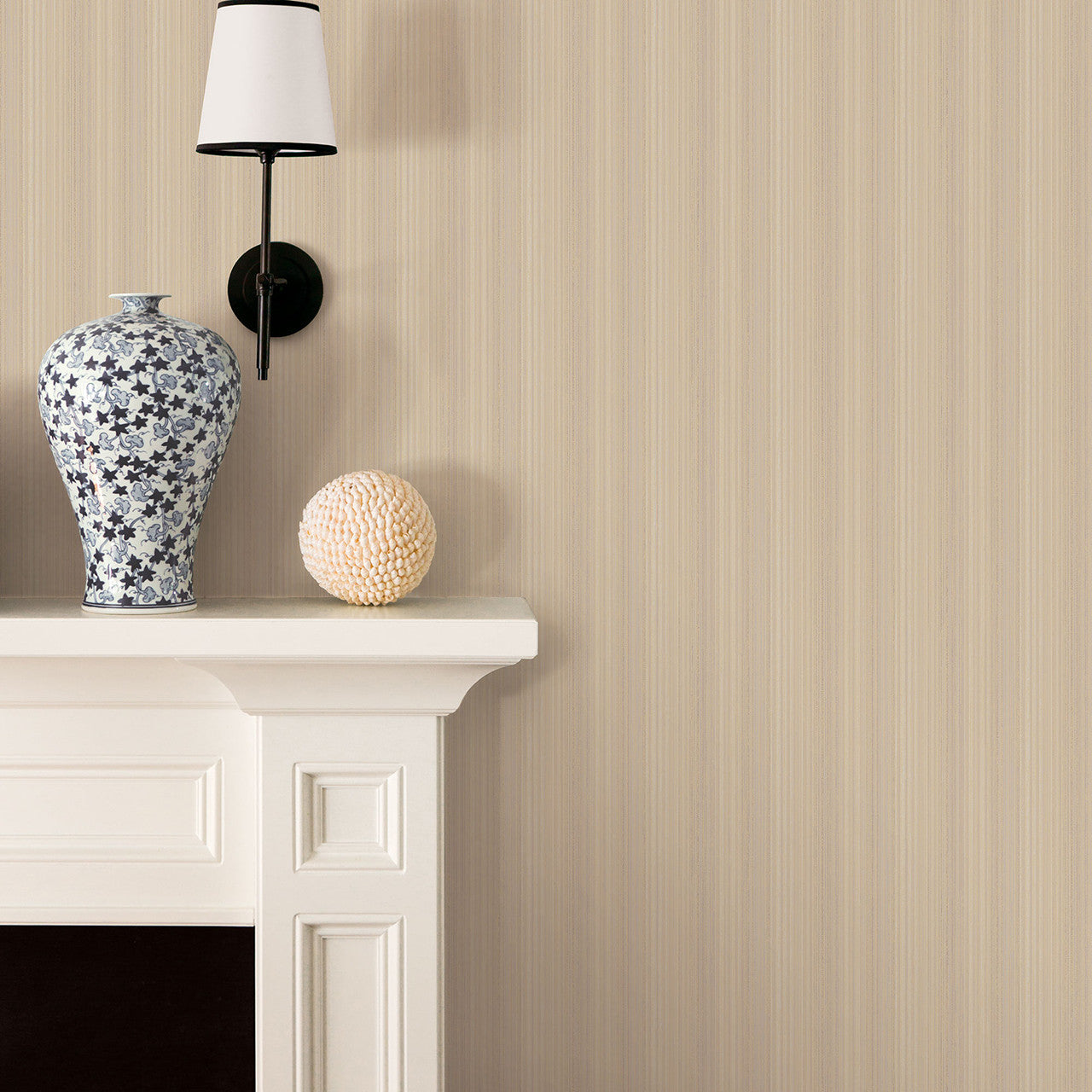 G34150 Metallic Thin Stripe A Nordic Elements Wallpaper by Galerie