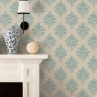 G34155 Medallion Damask Nordic Elements Wallpaper by Galerie