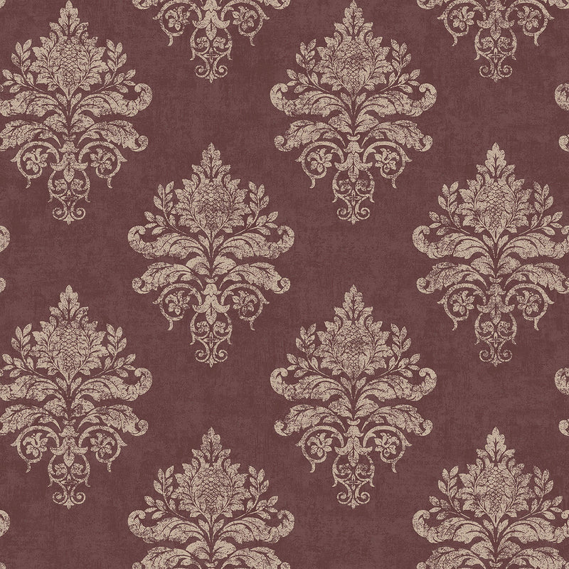 G34158 Medallion Damask Nordic Elements Wallpaper by Galerie
