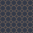 G45403 Bee Hive Just Kitchens Navy and Gold Wallpaper By Galerie