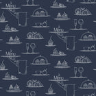 G45407 Chalkboard Menu Just Kitchens Navy Wallpaper By Galerie