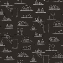 G45408 Chalkboard Menu Just Kitchens Black Wallpaper By Galerie