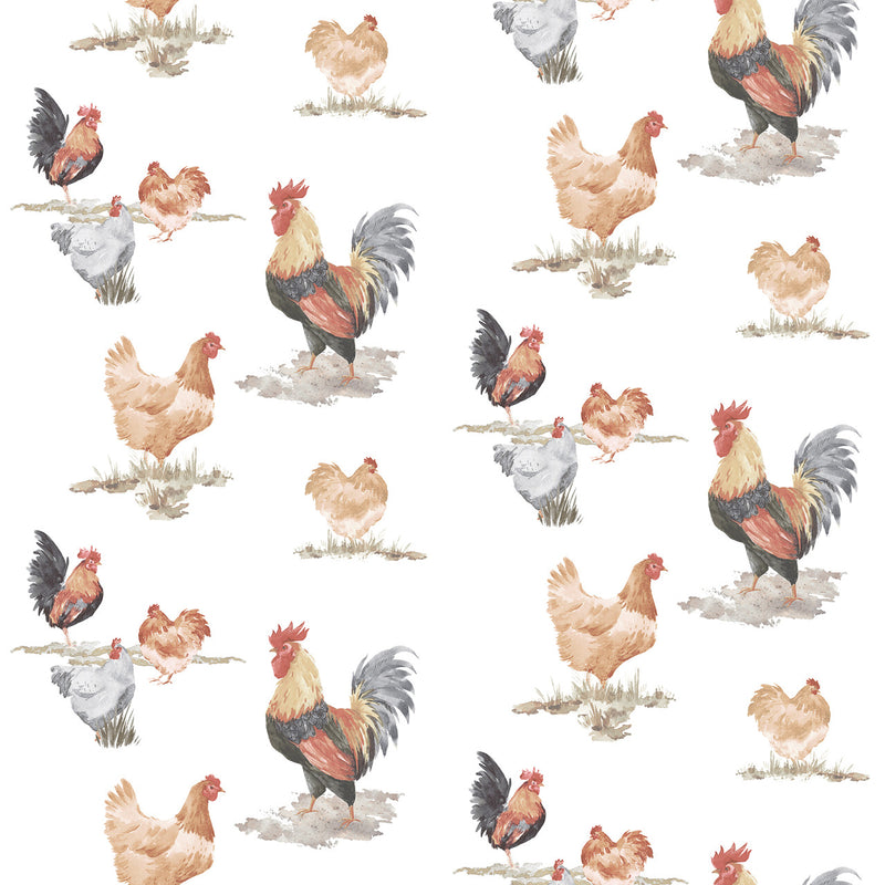 G45415 Free Range Just Kitchens Black and Grey Wallpaper By Galerie