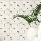 G45418 Fruit Tile Just Kitchens Cream, Red, Purple and Orange Wallpaper By Galerie