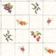 Fruit Tile Just Kitchens Cream, Red, Purple and Orange Wallpaper By Galerie
