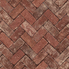 G45424 Herringbone Brick Just Kitchens Red Wallpaper By Galerie