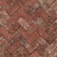 Herringbone Brick Just Kitchens Red Wallpaper By Galerie