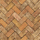 Herringbone Brick Just Kitchens Orange and Brown Wallpaper By Galerie
