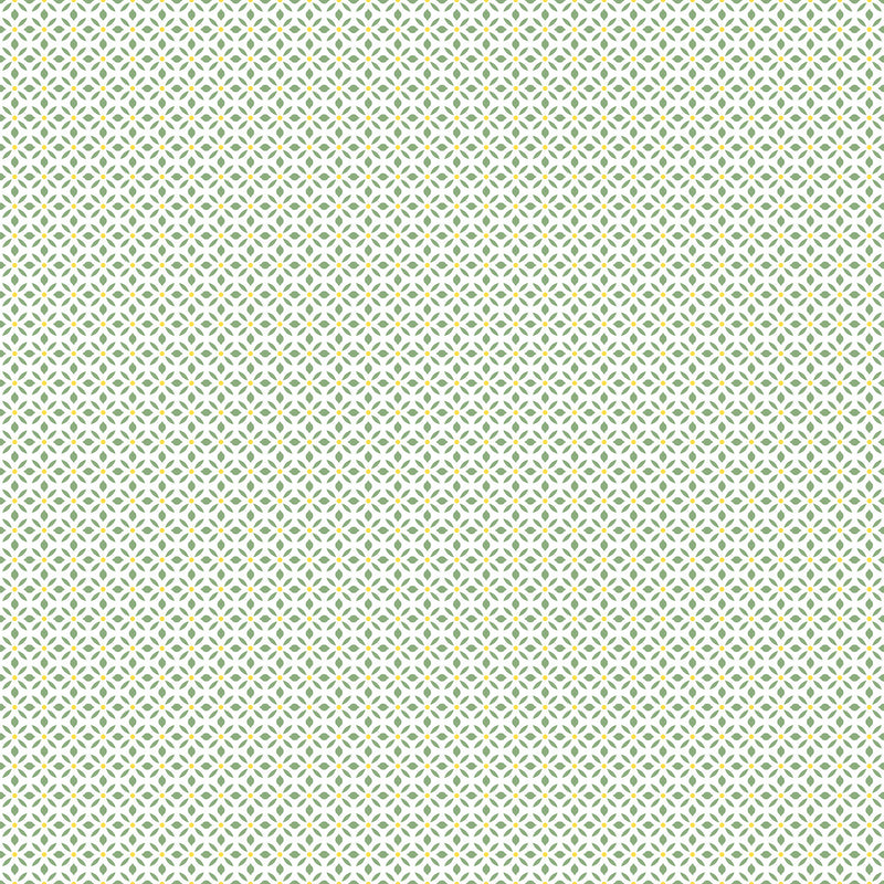 G45434 Leaf Dot Spot Just Kitchens Green and Yellow Wallpaper By Galerie