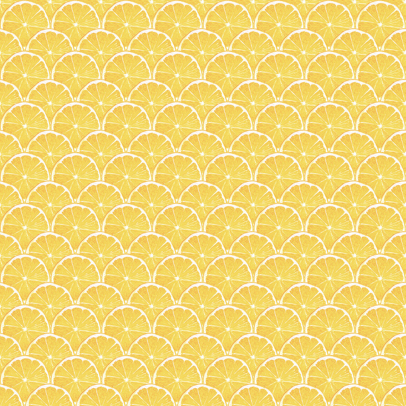Lemon Scallop Just Kitchens Yellow Wallpaper By Galerie
