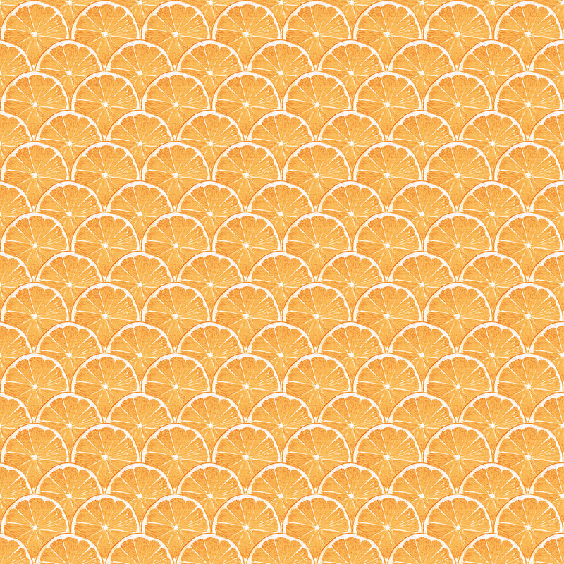 G45439 Lemon Scallop Just Kitchens Orange Wallpaper By Galerie