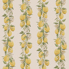 G45440 Lemon Stripe Just Kitchens Yellow and Beige Wallpaper By Galerie