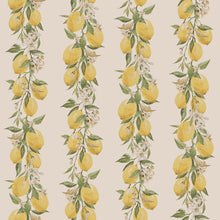 G45440 Lemon Stripe Just Kitchens Yellow and Beige Wallpaper By Galerie
