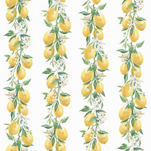 G45441 Lemon Stripe Just Kitchens Yellow, White and Green Wallpaper By Galerie