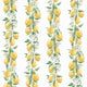 Lemon Stripe Just Kitchens Yellow, White and Green Wallpaper By Galerie