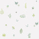Meadow Spot Just Kitchens Green and White Wallpaper By Galerie