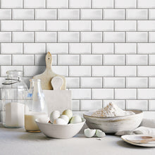 G45445 Metro Tile Just Kitchens Black and White Wallpaper By Galerie