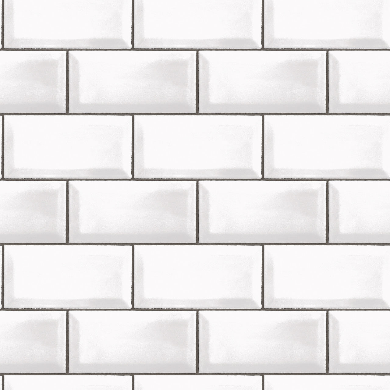 G45445 Metro Tile Just Kitchens Black and White Wallpaper By Galerie
