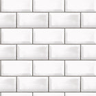 G45445 Metro Tile Just Kitchens Black and White Wallpaper By Galerie