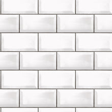 G45445 Metro Tile Just Kitchens Black and White Wallpaper By Galerie