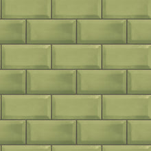G45446 Metro Tile Just Kitchens Green Wallpaper By Galerie