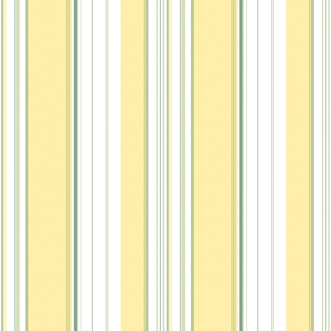 G45448 Multi Stripe Just Kitchens Yellow, Green and White Wallpaper By Galerie