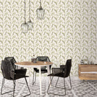 G45450 Olive Drupe Just Kitchens Green, Black and White Wallpaper By Galerie