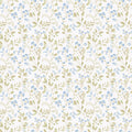 Spring leaf trail Just Kitchens Blue and Green Wallpaper By Galerie