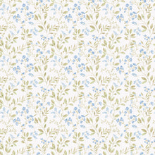 G45455 Spring leaf trail Just Kitchens Blue and Green Wallpaper By Galerie