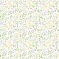 Spring leaf trail Just Kitchens Lilac, Yellow and Green Wallpaper By Galerie