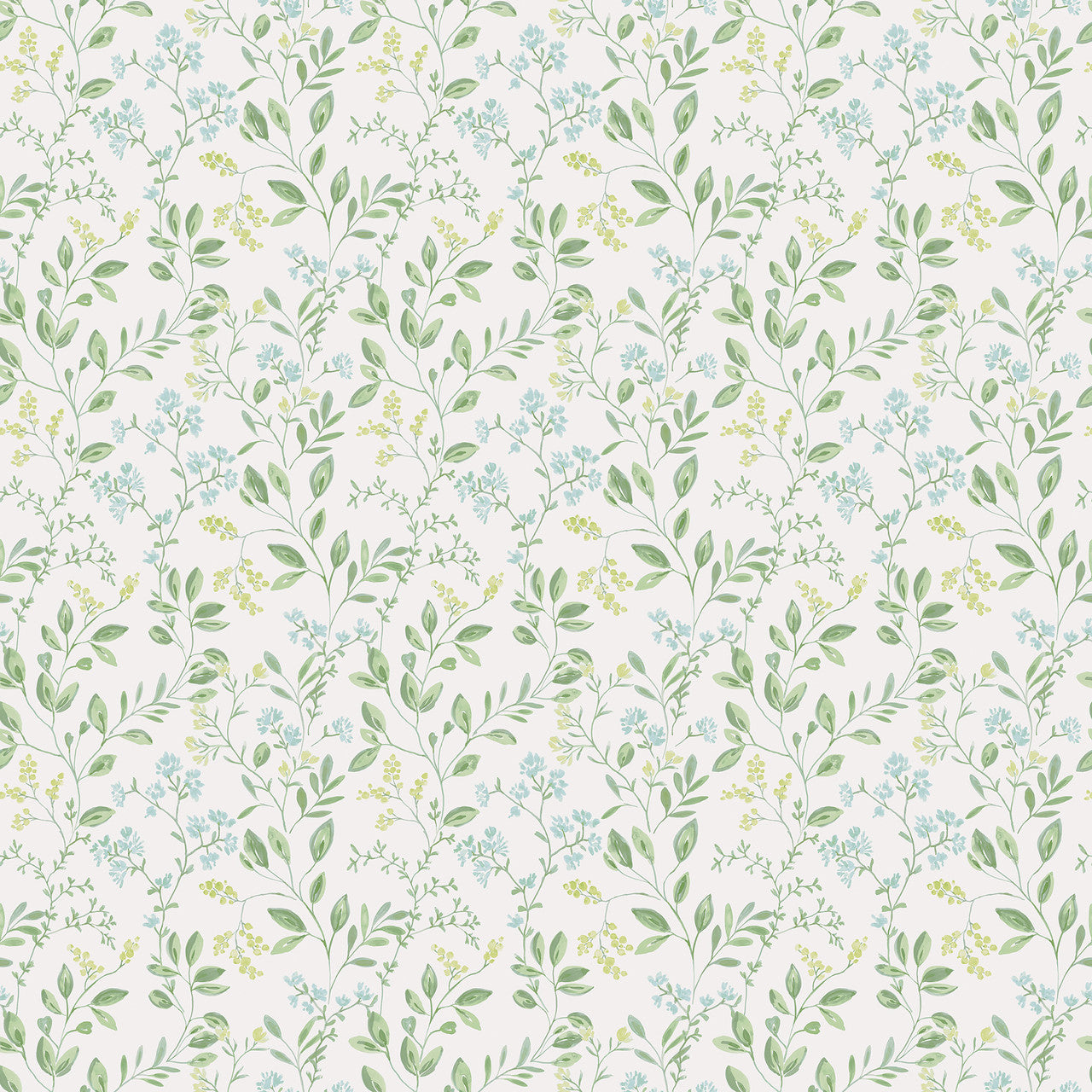 G45457 Spring leaf trail Just Kitchens Green and Blue Wallpaper By Galerie