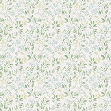 G45457 Spring leaf trail Just Kitchens Green and Blue Wallpaper By Galerie