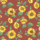 Sunflower Trail Just Kitchens Red and Yellow Wallpaper By Galerie