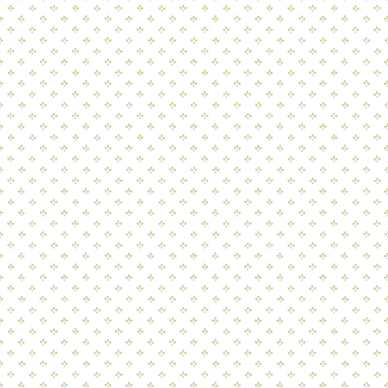 G45463 Tri Leaf Just Kitchens Green and Blue Wallpaper By Galerie