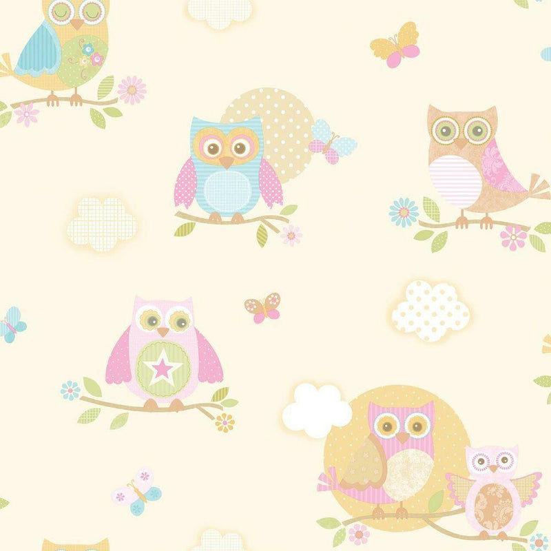 G56035 Just 4 Kids 2 Owl Wallpaper By Galerie