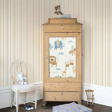 G56040 Just 4 Kids 2 Stripe Wallpaper By Galerie