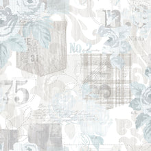 G56263 Denim Rose Floral Trail Nordic Elements Wallpaper by Galerie
