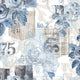 Denim Rose Floral Trail Nordic Elements Wallpaper by Galerie