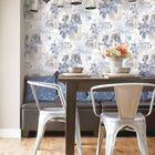 G56264 Denim Rose Floral Trail Nordic Elements Wallpaper by Galerie